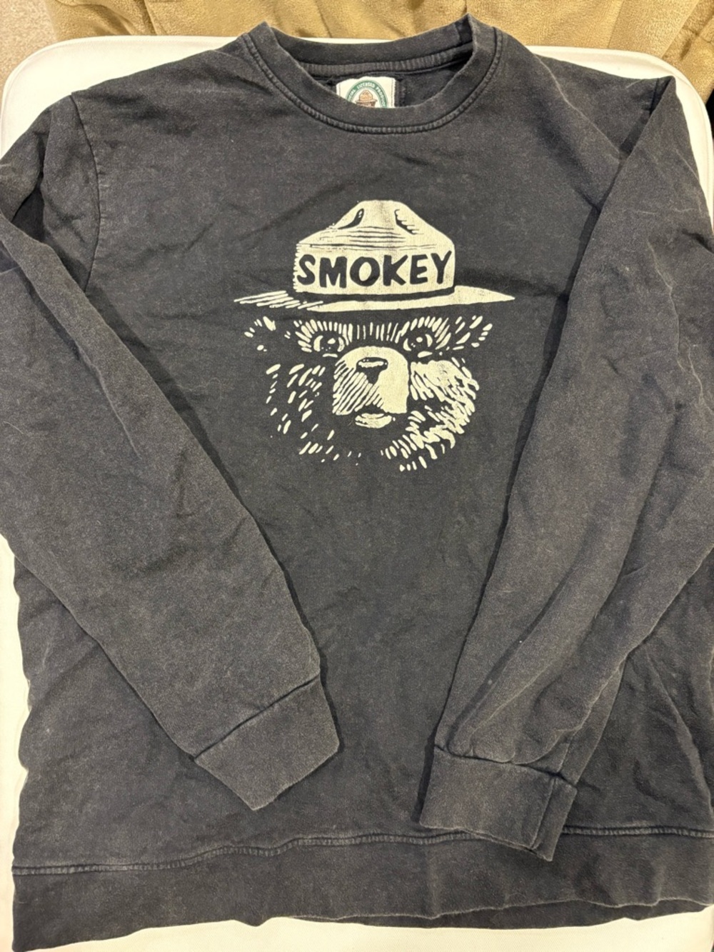 Smokey Bear American Needle Black Sweatshirt Men’s Large
